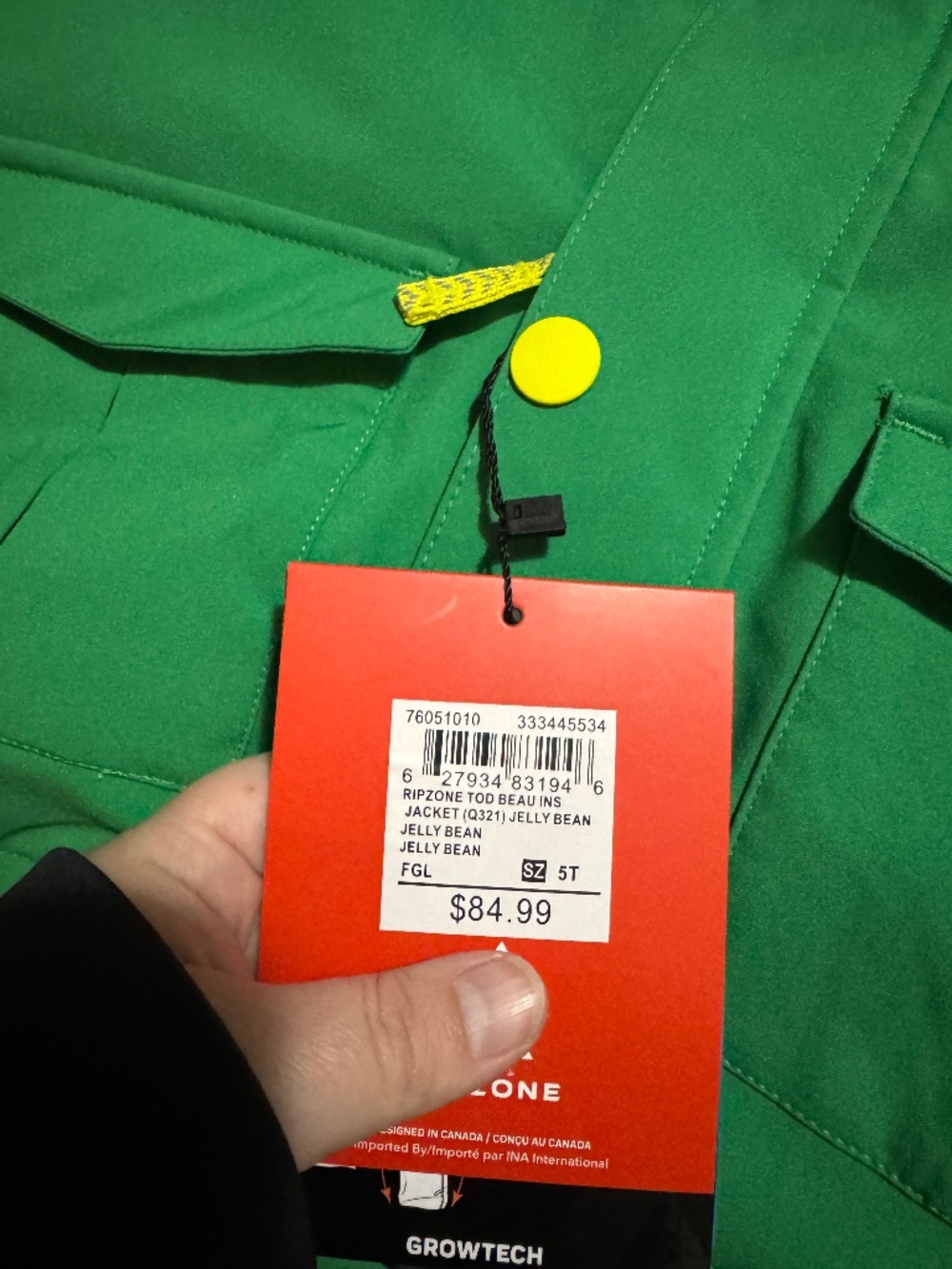 Ripzone 5T Winter Jacket - Picture 2 of 3